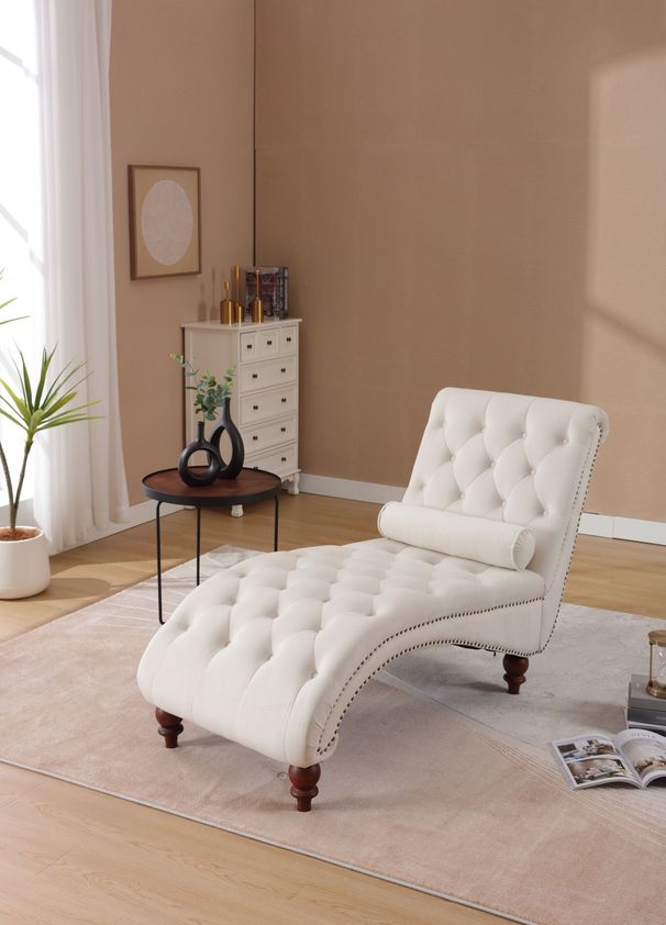 Upholstered Indoor Chaise Lounge,Medieval Chaise Longue_maomaolike.com