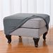 Cross-border Solid Color Elastic Fleece Footstool Square Footrest Dustproof Thickened Sofa Cover, Stool Cover_maomaolike.com
