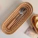 Japanese Handmade Rattan Small Tray Bread Snacks Cutlery Desktop Storage Fruit Snack Basket_maomaolike.com