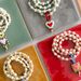 European And American French White Turquoise Bead Necklace, Heart-shaped Glass Pendant, Sweet Sweater Chain_maomaolike.com