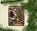 Basenji And Santa Claus Porcelain Ornament Christmas Tree Hanging Decorations For Home Christmas Holiday, Rectangle, Gift, Multicolor_maomaolike.com