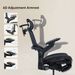 Ergonomic Office High Back Desk Chair With Integrated Ergonomic Backrest With 3D Headrest 6D Flip-up Armrest 136°Tilting Retractable Footrest Mesh Computer Chair_maomaolike.com