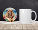 Cocker Spaniel Luau Large Sandstone Coasters Pack Of 4 Absorbent Round Coasters Decor Gifts For Men Or Women, 4 In, Multicolor_maomaolike.com