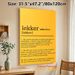 Lekker Definition Painting Poster, Warm-toned Minimalist Typographic Poster, Playful Word Definition Decor Ideal For Living Room, Cafe_maomaolike.com