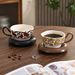 Vintage-style Ceramic Coffee Home-use Retro Mug, Afternoon Tea Office Drinking Cup, Couple's Water Cup_maomaolike.com