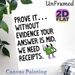 "Prove It We Need Receipts" Quote Painting Poster, Playful Cartoon-style Poster With Cheerful Checkmark Character, Relatable Witty Design, Ideal For_maomaolike.com