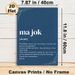 Balkan Slang "Ma Jok" Painting Poster, Minimalist Elegant Typographic Poster, Unique Cultural Linguistic Decor Ideal For Home Office, Living Room_maomaolike.com