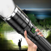High Brightness Flashlight Laser Ultra Bright Outdoor Range Rechargeable LED Searchlight Long Battery Life Zoomable_maomaolike.com