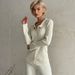 Women's Clothing OL casual knitted suit for home and street, comfortable and simple style _maomaolike.com