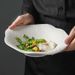 High-Value Ceramic Irregular Plate, Unique Shape Plate, Western Restaurant Simple Stone Pattern Deep Plate_maomaolike.com