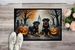 Rottweiler Spooky Halloween Doormat Front Door Mat Indoor Outdoor Rugs For Entryway, Non Slip Washable Low Pile, 24H X 36W_maomaolike.com