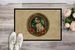Jack Russell Terrier Christmas Flowers Doormat Front Door Mat Indoor Outdoor Rugs For Entryway, Non Slip Washable Low Pile, 24H X 36W_maomaolike.com