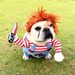 Dog Halloween Costumes - Chucky Dog Costume With Knife For Pets Party Christmas Cosplay Cute Outfits Clothes Deadly Dog Clothes Funny Dog Costumes Halloween For Small Medium Large Dogs_maomaolike.com