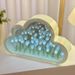 DIY Tulip Mirror Cloud Lamp, USB Recharge Cute Floral Lampu Malam, Handmade Flower Decor Night Light Bedroom Desktop Selfie Background Gift_maomaolike.com