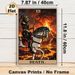 Death Tarot Card Painting Poster, Dark Gothic Dramatic Skeleton Knight On Horse With Erupting Volcano Poster, Mysterious Tarot-inspired Decor Ideal_maomaolike.com