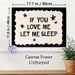Sleep Quote Painting Poster, Minimalist Black & White Typography Poster, Humorous Relatable Message With Scalloped Border And Star Accents, Ideal For_maomaolike.com
