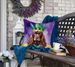 Cocker Spaniel King Of Mardi Gras Throw Pillow Machine Washable, Indoor Outdoor Decorative Pillow For Couch, Bed Or Patio, 18Hx18W_maomaolike.com