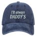Unisex Washed cotton Embroidery Daddy Alphabet baseball hat Father's Day gift hat Hip Hop hat_maomaolike.com
