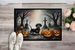 Dachshund Spooky Halloween Doormat Front Door Mat Indoor Outdoor Rugs For Entryway, Non Slip Washable Low Pile, 24H X 36W_maomaolike.com