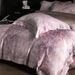 High-End Mulberry Silk Modal Blend Bed Sheet Set Of Four, Silky Naked Sleep Printed Duvet Cover, Premium Bedding_maomaolike.com