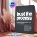 Inspirational "Trust The Process" Painting Poster, Minimalist Dark-toned Typographic Poster, Motivational Message To Foster Patience And Confidence_maomaolike.com