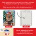 Tibetan Mastiff Christmas Porcelain Ornament Christmas Tree Hanging Decorations For Home Christmas Holiday, Rectangle, Gift, Multicolor_maomaolike.com