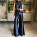 Women's Clothing Summer New Fashion Two-piece Summer Slit Loose Flared Pants Set_maomaolike.com