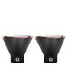 Stainless Steel Martini Glass, Set Of 2 - Black_maomaolike.com