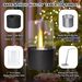 Round Tabletop Fire Pits, Portable Smokeless Bio Ethanol Fireplace, Black_maomaolike.com