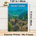Mont-Dore Townscape Painting Poster, Vibrant European Mountain Village Scene Poster, Charming Scenic Artwork For Living Room, Bedroom Or Office_maomaolike.com