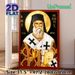 Saint Nektarios Orthodox Religious Painting Poster, Traditional Gilded Icon Style Poster, Serene Spiritual Decor Piece, Suitable For Home Prayer Areas_maomaolike.com