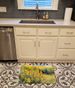 Nebraska Goldenrod In Watercolor Memory Foam Kitchen Mat Machine Washable Anti-Fatigue Mat Cushion Comfort Bath Mat Or Kitchen Rug_maomaolike.com