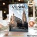Vienna Austria Cathedral Painting Poster, Vintage-style Historic Cathedral With Decorative Roof Poster, Showcases Classic European Architectural_maomaolike.com