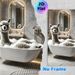 Alpaca Bathtub Themed Painting Poster, Whimsical Realistic Alpaca In Foamy Tub Poster, Adds Playful Lighthearted Charm, Ideal For Bathroom Wall Decor_maomaolike.com