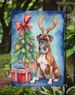 Boxer Christmas Reindeer Garden Flag Mailbox Flag Decorative Yard Flag Banner Outside Patio Artwork Yard Flower Beds, Garden Size, Multicolor_maomaolike.com
