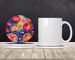 Colorful Peonies Large Sandstone Coasters Pack Of 4 Absorbent Round Coasters Decor Gifts For Men Or Women, 4 In, Multicolor_maomaolike.com