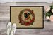 Bullmastiff Christmas Flowers Doormat Front Door Mat Indoor Outdoor Rugs For Entryway, Non Slip Washable Low Pile, 24H X 36W_maomaolike.com