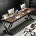 Two Person Desk Industrial Double Computer Desk With Metal Frame_maomaolike.com