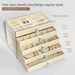 Luxury Jewelry Storage Box Desktop Ring Necklace Earring Organizer Accessories_maomaolike.com
