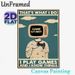 Gaming Themed Painting Poster, Vintage Retro TV-headed Gamer With Controller Poster, Playful Gaming-inspired Decor Ideal For Game Rooms, Living Spaces_maomaolike.com