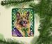 Belgian Tervuren King Of Mardi Gras Porcelain Ornament Christmas Tree Hanging Decorations For Home Christmas Holiday, Rectangle, Gift, Multicolor_maomaolike.com