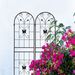 2 Pack Metal Garden Trellis 71" X 19.7" Rustproof Trellis For Climbing Plants Outdoor Flower Support Black_maomaolike.com
