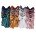 Unisex Solid color soft shimmering satin scarf women's scarf sunblock shawl Muslim_maomaolike.com