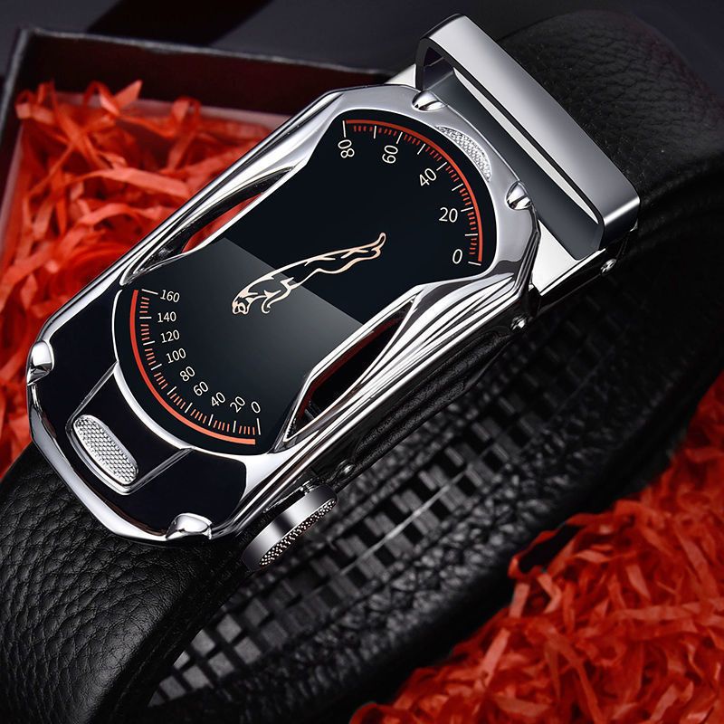 HOT Belts Men Sports Car Brand Designer Fashion Automatic Buckle PU Leather Men's Jeans High Quality Waist Male Strap_maomaolike.com