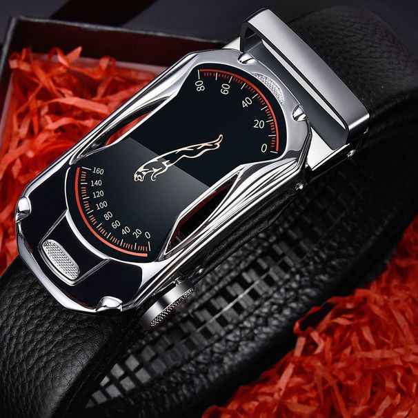 HOT Belts Men Sports Car Brand Designer Fashion Automatic Buckle PU Leather Men's Jeans High Quality Waist Male Strap_maomaolike.com