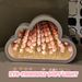 DIY Tulip Mirror Cloud Lamp, USB Recharge Cute Floral Lampu Malam, Handmade Flower Decor Night Light Bedroom Desktop Selfie Background Gift_maomaolike.com
