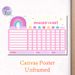 Rainbow Themed Reward Chart Painting Poster, Pastel-colored Cute Cartoon Rainbow Scene Poster, Practical Tool To Track Daily Progress And Rewards_maomaolike.com