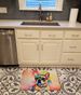 French Bulldog Hippie Dawg Memory Foam Kitchen Mat Machine Washable Anti-Fatigue Mat Cushion Comfort Bath Mat Or Kitchen Rug_maomaolike.com