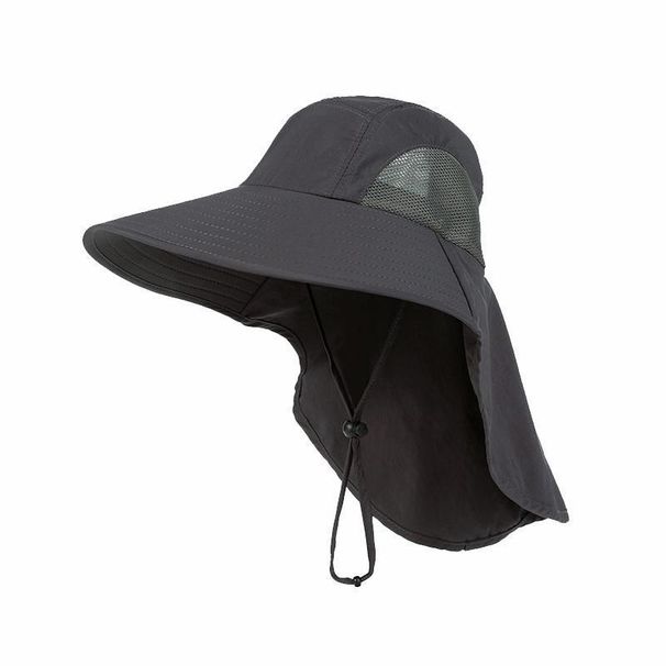 Hot Sale Outdoor Sports Jungle Hiking Fishing Wide Brim Bucket Hat With Neck Cover Quick Dry Men Fishermen Sun Protected Cap_maomaolike.com