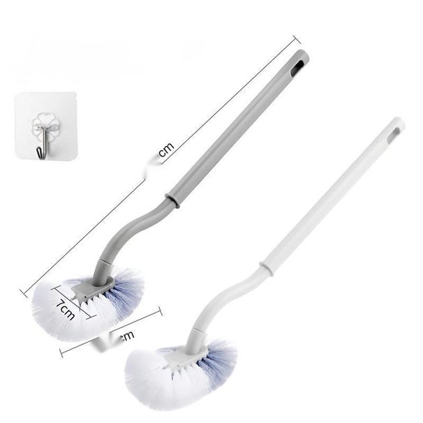 Japanese Style Bathroom Corner Household Toilet Long Handle Wall-Mounted Cleaning Brush Magic Tool_maomaolike.com